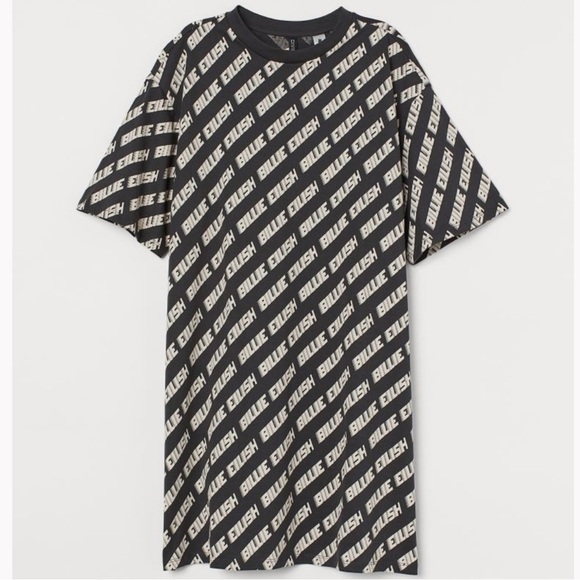 H&M Divided Billie Eilish Tshirt Dress Size XS - Picture 4 of 4